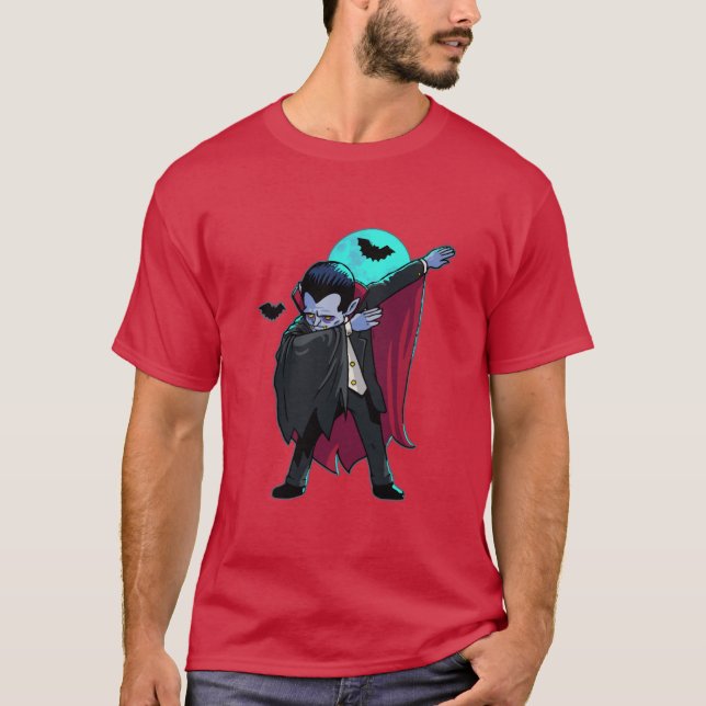 Halloween, das Dracula betupft T-Shirt (Vorderseite)