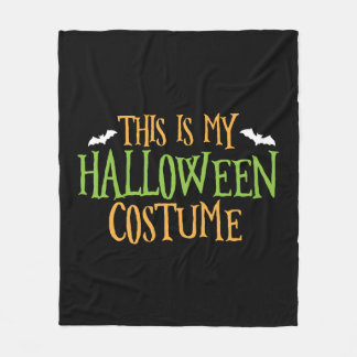 Halloween - das ist mein Halloween-Kostüm Fleecedecke