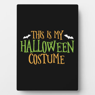 Halloween - das ist mein Halloween-Kostüm Fotoplatte