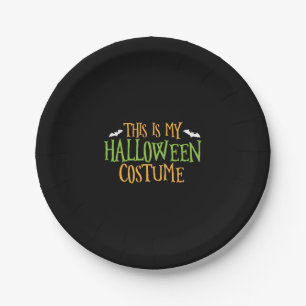 Halloween - das ist mein Halloween-Kostüm Pappteller