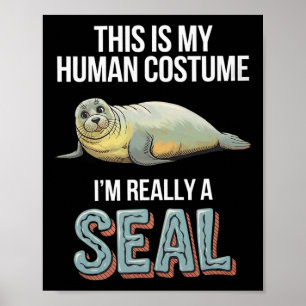 Halloween, das ist mein menschliches Kostüm, ich b Poster