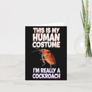 Halloween Das ist mein menschliches Kostüm Ich bin Karte