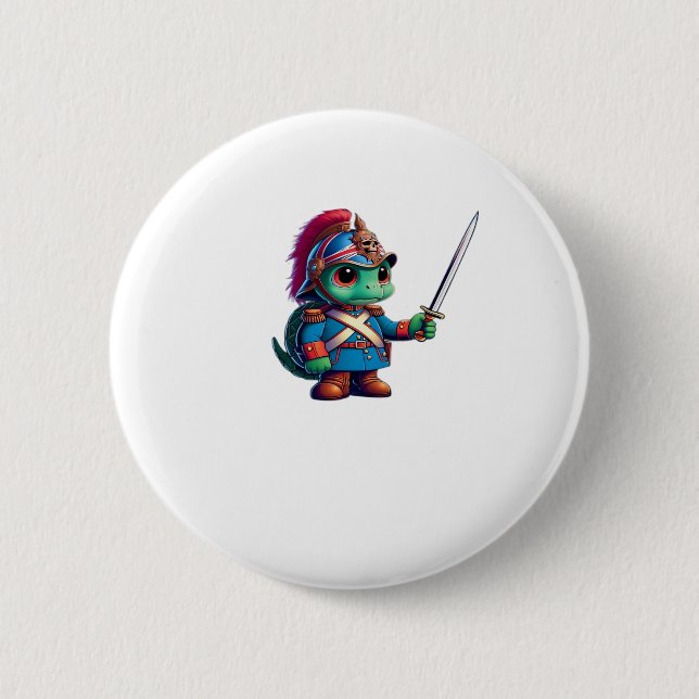 Halloween, das reguläre Reptil der britischen Drac Button (Vorderseite)