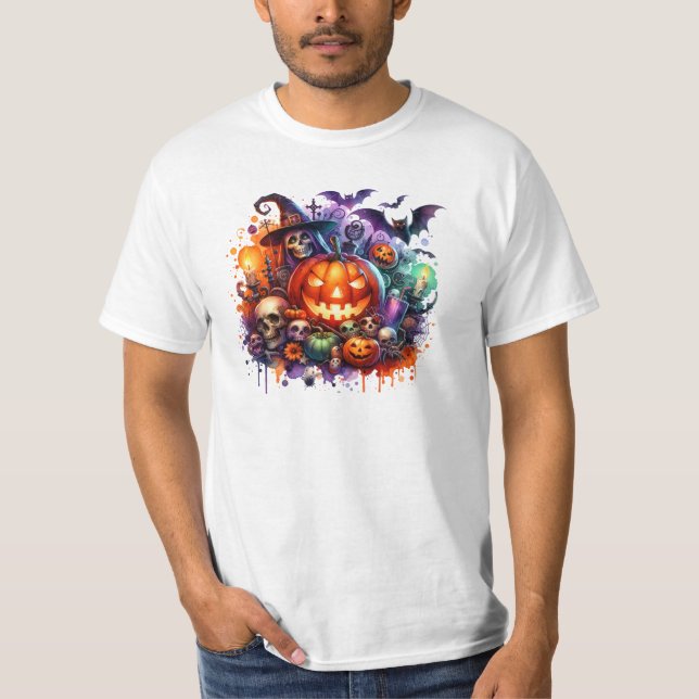 Halloween Day - Kürbis und Hexenduft T-Shirt (Vorderseite)