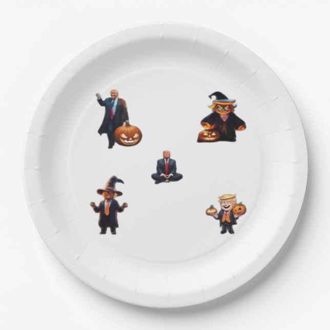 Halloween Day - Trumpkin Classic Pappteller (Vorderseite)