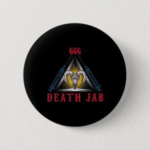 Halloween Death Jab Mad Scientist Evil Genius Button