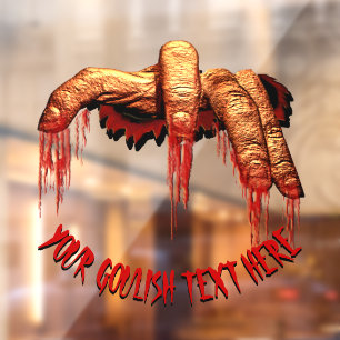 Halloween Decals Custom Gory Zombie Window Decal Fensteraufkleber