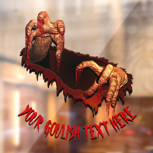 Halloween Decals Custom Gory Zombie Window Decal Fensteraufkleber