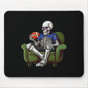 Halloween Decke wir beobachten Football Fans Skele Mousepad