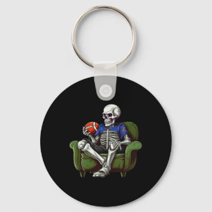 Halloween Decke wir beobachten Football Fans Skele Schlüsselanhänger