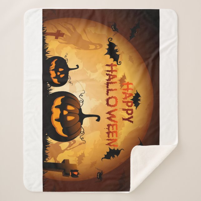 Halloween-Decken Sherpadecke (Vorderseite)
