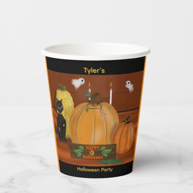 Halloween Decoder Party Cups Pappbecher (Vorderseite)