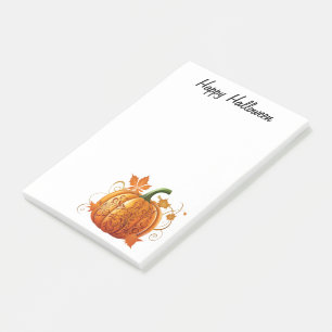 Halloween Decorative Pumpkin Post-it Klebezettel