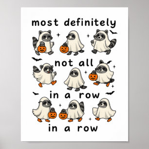 Halloween definitiv nicht alles in einem Row Ghost Poster