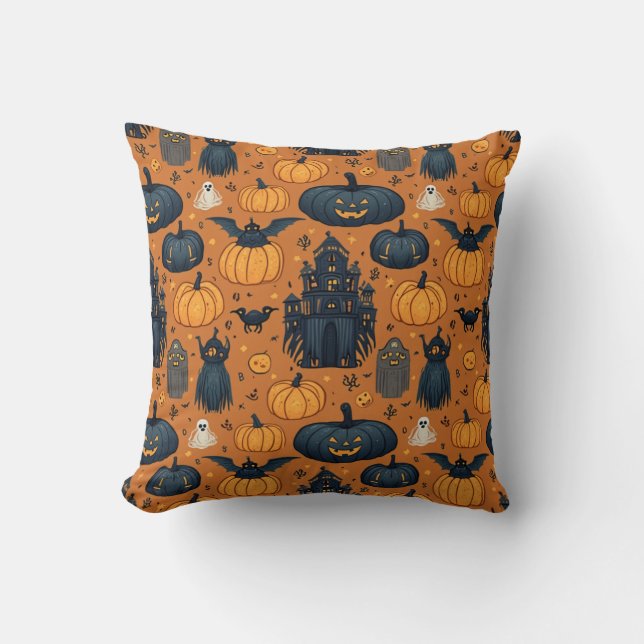 Halloween-Deko-Polster Kissen (Vorderseite)