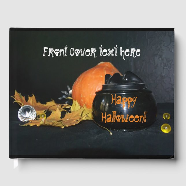 Halloween-Dekoration Gästebuch (Vorderseite)