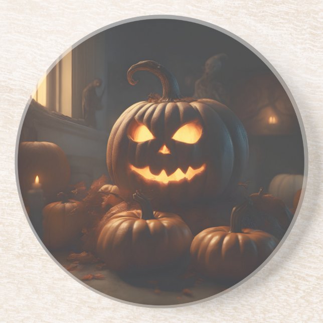Halloween-Dekoration Getränkeuntersetzer (Vorne)