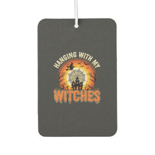 Halloween-Dekoration mit meinen Hexen im Spukhaus Autolufterfrischer