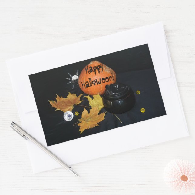Halloween-Dekoration Rechteckiger Aufkleber (Umschlag)