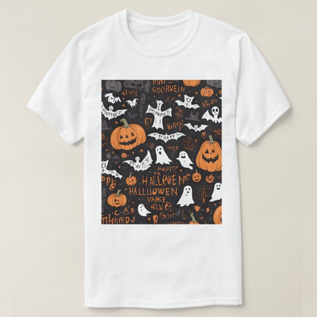 Halloween-Dekorationen T-Shirt (Design vorne)