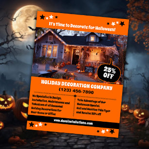 Halloween Dekorationsgeschäft Flyer