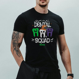 Halloween Dental Squad Dental Beruflich Tri-Blend Shirt