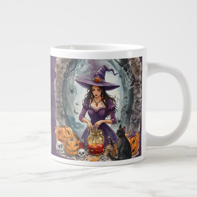 Halloween, Der Hexen-Mitternachts-Trunk  Jumbo-Tasse (Rechts)