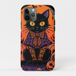 Halloween,Der Kürbis-Plünderer,Schwarze Katze Case-Mate iPhone Hülle
