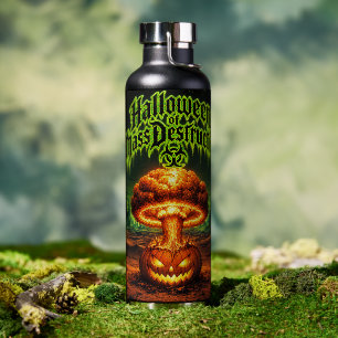 Halloween der Massenvernichtung Radioaktiver Kürbi Trinkflasche