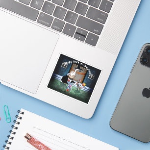 Halloween der Trick-oder-Leckerei Aufkleber