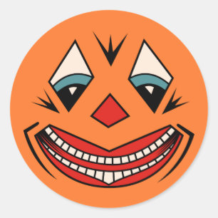Halloween-Design der 20er Jahre Runder Aufkleber