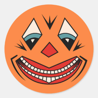 Halloween-Design der 20er Jahre Runder Aufkleber