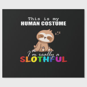 Halloween-Design für Faulenzer, Das ist mein mensc Geschenkpapier