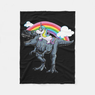Halloween-Design für Kinder Einhorn reitet auf Din Fleecedecke