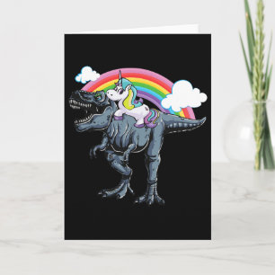 Halloween-Design für Kinder Einhorn reitet auf Din Karte