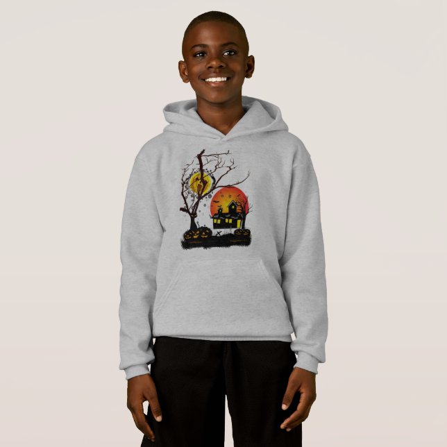 Halloween Design Hoodie (Vorne ganz)