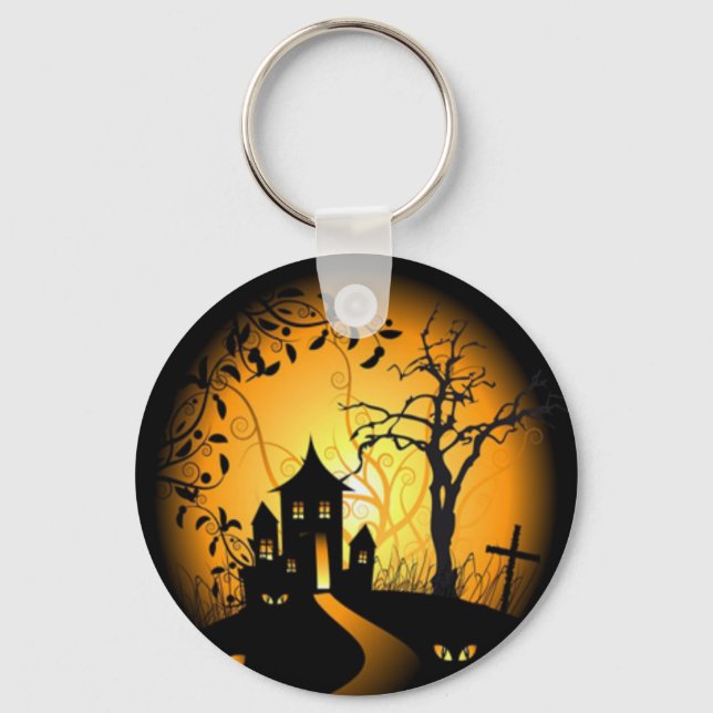 Halloween-design-vector.jpg Schlüsselanhänger (Vorderseite)
