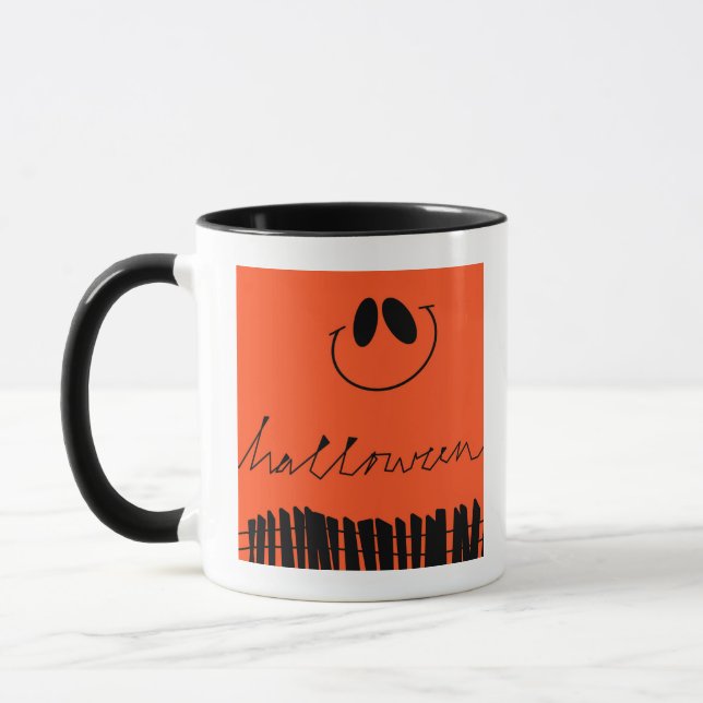 Halloween-Designs in Orange Tasse (Links)