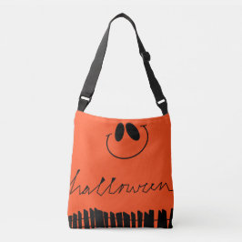 Halloween-Designs in Orange Tragetaschen Mit Langen Trägern