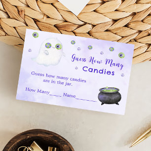 Halloween Devinez Combien De Carte De Boîtier De J