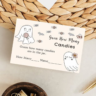 Halloween Devinez Combien De Carte De Boîtier De J