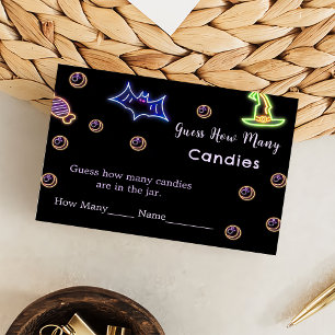 Halloween Devinez Combien De Carte De Boîtier De J