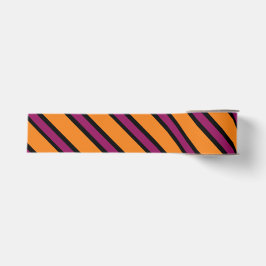 Halloween Diagonal Orange, Lila, schwarz Ripsband