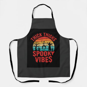 Halloween Dicke Oberschenkel Gruselige Vibes Skele Schürze