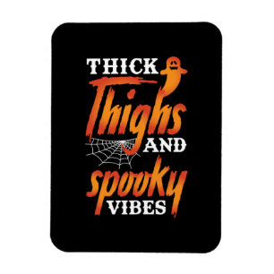 Halloween dicker Oberschenkel und Spooky Vibes Magnet