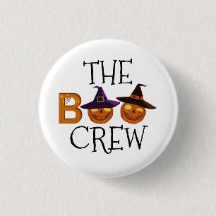 Halloween Die Boo-Crew-Illustration Button