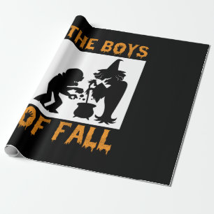 Halloween, die Jungen des Herbstes Geschenkpapier
