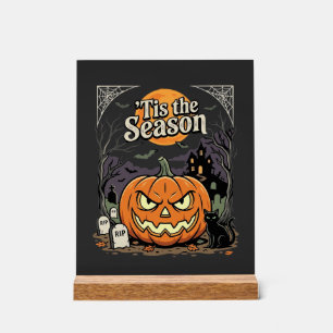 Halloween Die Saison Kürbis Katzen Design_1 Acrylschild