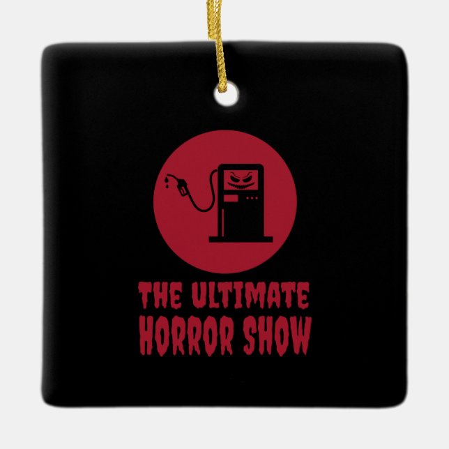 Halloween - Die ultimative Horror-Show auf der Tan Keramikornament (Vorderseite)