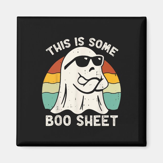 Halloween Dies ist ein Boo-Blatt Magnet (Vorne)
